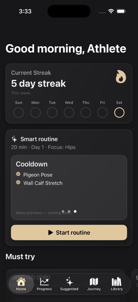 Flexibl home screen